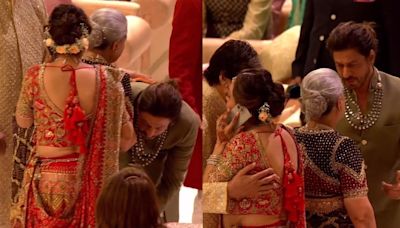 Shah Rukh Khan touches Amitabh and Jaya Bachchan’s feet at Anant Ambani-Radhika Merchant’s wedding