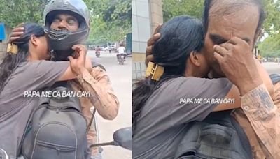 ‘Papa, main CA ban gayi’: Delhi tea seller breaks down as daughter clears exam. Video