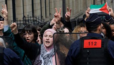 Revuelo en la Sorbona por una protesta propalestina