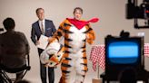 See Hugh Grant as Tony the Tiger in Netflix's Pop-Tarts Movie “Unfrosted” from Director Jerry Seinfeld