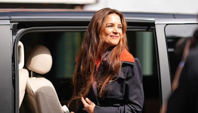 Katie Holmes Goes From Comfy Jogger to Couture Chic at Paris Fashion Week