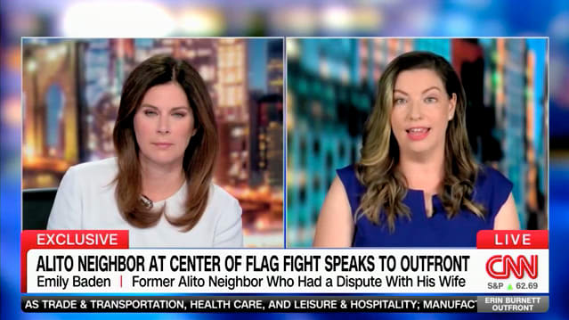 Justice Alito’s Neighbor Calls Out His Flag Story in First TV Appearance