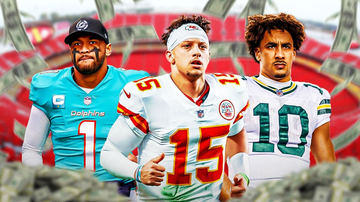 Chiefs' Patrick Mahomes reacts to massive Jordan Love, Tua Tagovailoa contracts