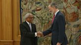 El rey de España recibe al presidente de Cabo Verde en el Palacio de la Zarzuela