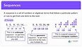 Sequences - GCSE Maths - Steps, Examples & Worksheet