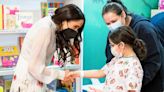 Meghan Markle Recycles Dress from U.K. Visit for Surprise Storytime at Children's Hospital Los Angeles