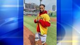 Damar Hamlin throws out 1st pitch at Pirates game