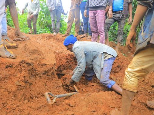 At least 229 dead after landslides in Ethiopia - as people killed while trying to save those buried under mud