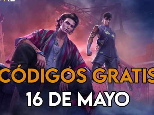 Free Fire | Códigos de hoy jueves 16 de mayo de 2024: recompensas gratis