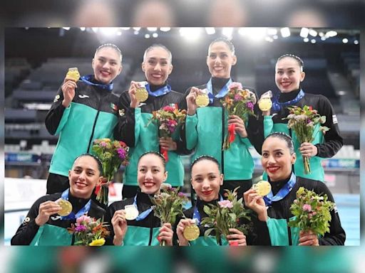 ¡Dos oros! Equipo de nado sincronizado de México triunfa en Copa del Mundo