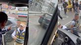 Metropolitano: Vehículo del Mininter invade carril exclusivo y agentes PNP culpan a chofer del bus