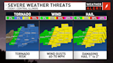 Strong to severe thunderstorms possible Tuesday and Wednesday