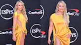 Lindsey Vonn Pops in Shock-yellow Cutout Dress With Dramatic High-slit Details at ESPY Awards 2024
