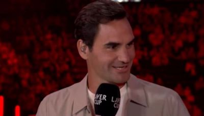 Roger Federer back playing tennis as retired star raises eyebrows at Laver Cup