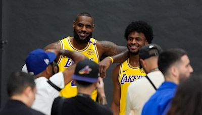 LeBron and Bronny James become first father-son duo to play together on an NBA team