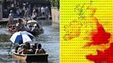 UK heatwave latest as new maps show Britain roasting in 31C Iberian oven