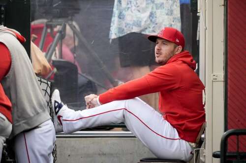 Mike Trout still isn't running nearly 7 weeks after the Angels star had knee surgery