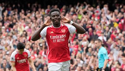 Bukayo Saka misses Arsenal's season-ending game against Everton with 'slight muscle issue'