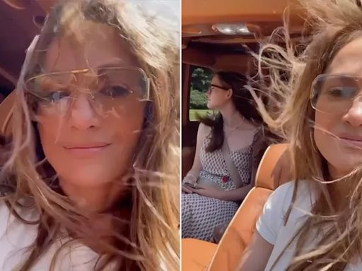 Jennifer Lopez mostra aliança de casamento em 'rolezinho' com filha mais velha de Ben Affleck em meio a especulações sobre divórcio