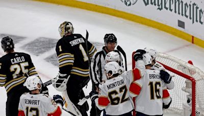 Bruins goalie Jeremy Swayman bombarded in a 6-2 loss to the Panthers