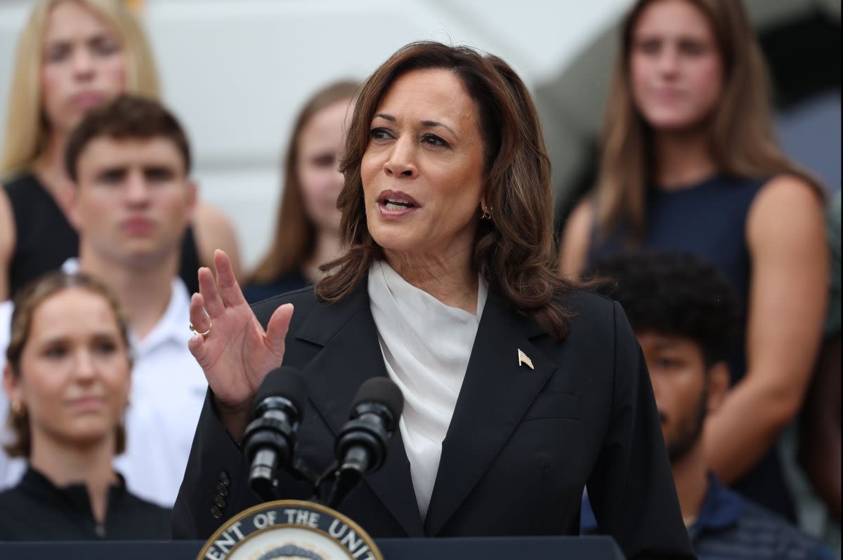 Kamala Harris speaks at White House for first time since becoming presidential candidate