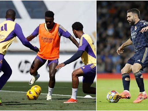 El Real Madrid prepara el Clásico con Vinicius y sin Carvajal