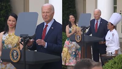 Biden takes aim at Trump's legacy at AANHPI Heritage Month event