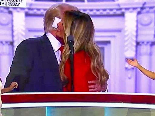 'He didn't kiss her on the lips': Fox News host defends Trump's 'air kiss' to Melania