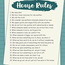 Household Rules - 10 Free PDF Printables | Printablee