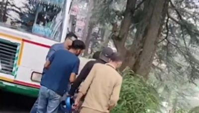 Fight Breaks Out in Shimla Between Tourists Over Pass Issue; Man Thrown Off Cliff | Video