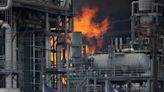 Fire at Shell chemical plant in Houston suburb sends massive column of black smoke into sky