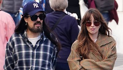 Dakota Johnson Grabs Lunch with Former Gucci Creative Director Alessandro Michele in Rome