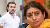 Don’t be nasty to Smriti Irani, LoP Rahul says on X; BJP calls it ‘most disingenuous’