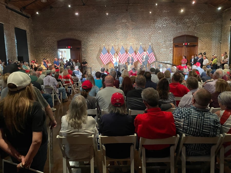 Happening Now: Trump campaign draws standing room only in Savannah