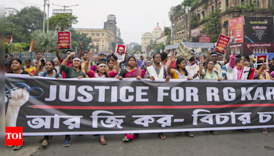 RG Kar case: Doctors take out protest march on Mahalaya in Kolkata | India News - Times of India