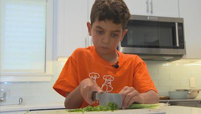 9-year-old Cape Cod boy uses cooking skills to help families in need