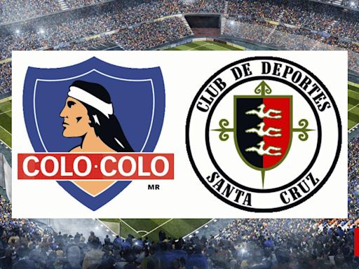 Colo Colo vs Deportes Santa Cruz: estadísticas previas y datos en directo | Copa Chile Easy 2024