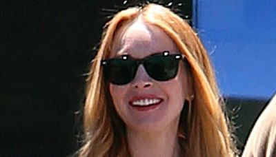 Lindsay Lohan joins Jamie Lee Curtis on set of Freaky Friday 2 in LA
