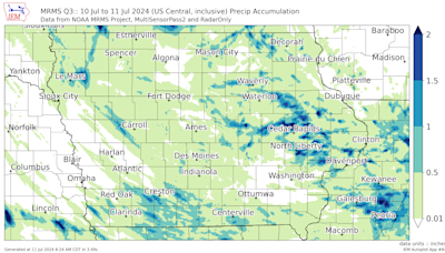 How much rain did Iowa City get? See the highest rainfall totals across the state