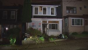 Fire damages house in Wilkinsburg