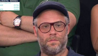 Seth Rogen's dazed look at the Olympics goes viral