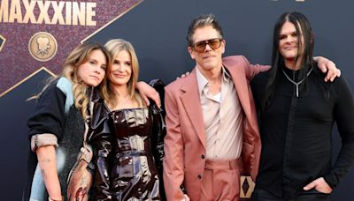 Kevin Bacon and Kyra Sedgwick’s Kids Sosie and Travis Bring Goth-inspired Looks to ‘MaXXXine’ Red Carpet Premiere