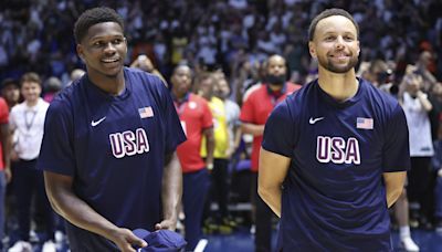 Steph hilariously goads Ant into challenging U.S. table tennis team