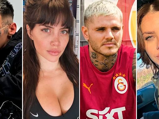 Las historias cruzadas de Wanda Nara, Mauro Icardi, la China Suárez y L-Gante en medio del nuevo escándalo