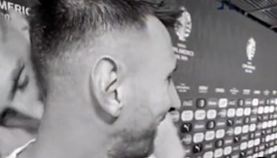 Dibu Martínez, tras el pase a la final de la Copa América: a los besos en la zona mixta con Lionel Messi y Ángel Di María