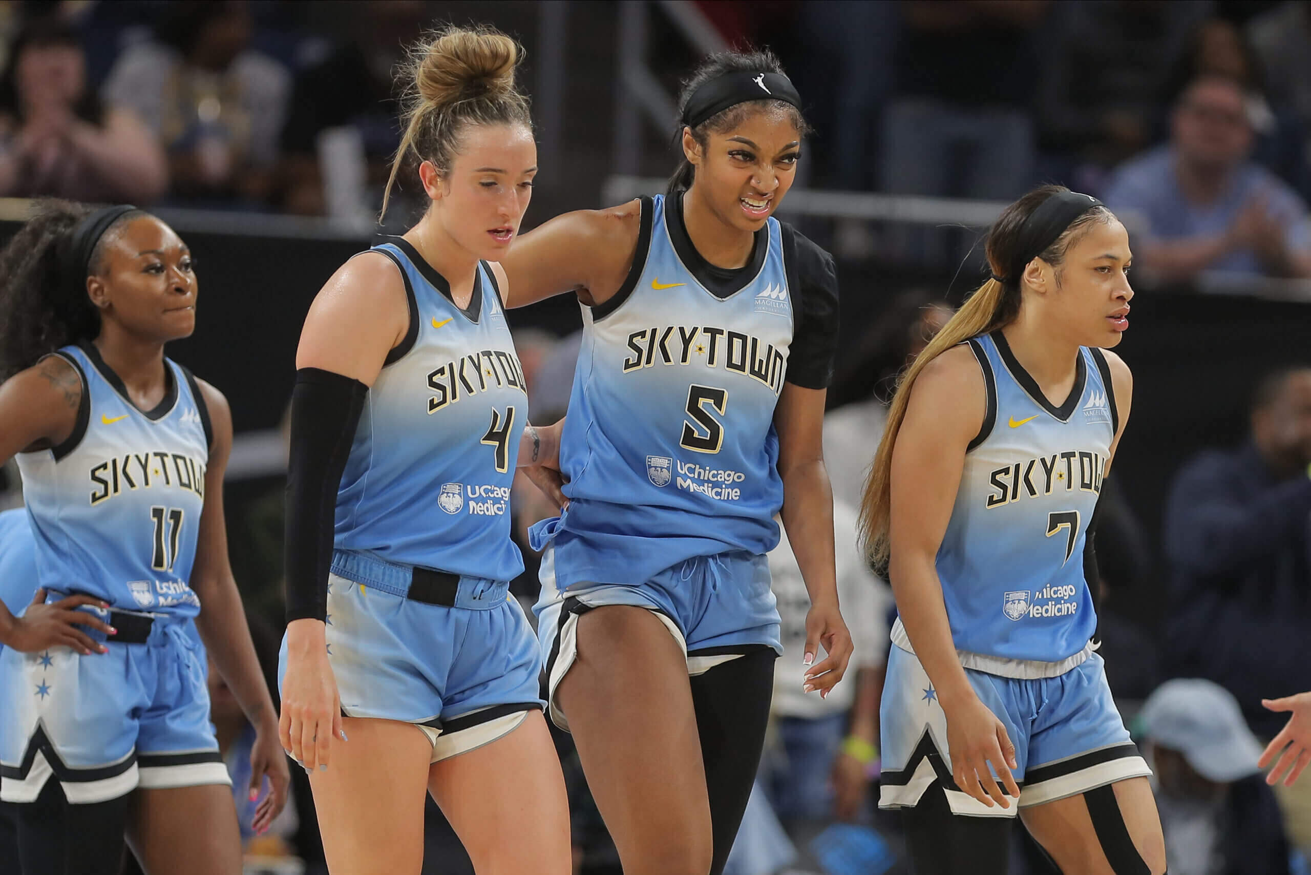 Greenberg: Angel Reese gets knocked down, gets back up in bruising Chicago Sky loss