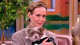 Sunny Hostin introduces Sarah Paulson to the dog she saved by paying for surgery: 'Thank you'