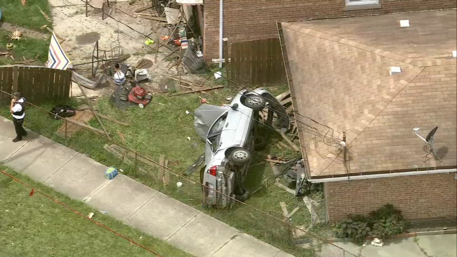 5 hospitalized, including child in critical condition, when car crashes into Ashburn home: CFD
