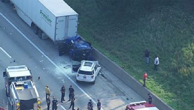 Michigan state trooper, 1 other injured in crash on I-75 near Dix