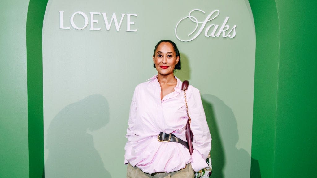 Tracee Ellis Ross Elevates the Oversized Look with Statement Accessories